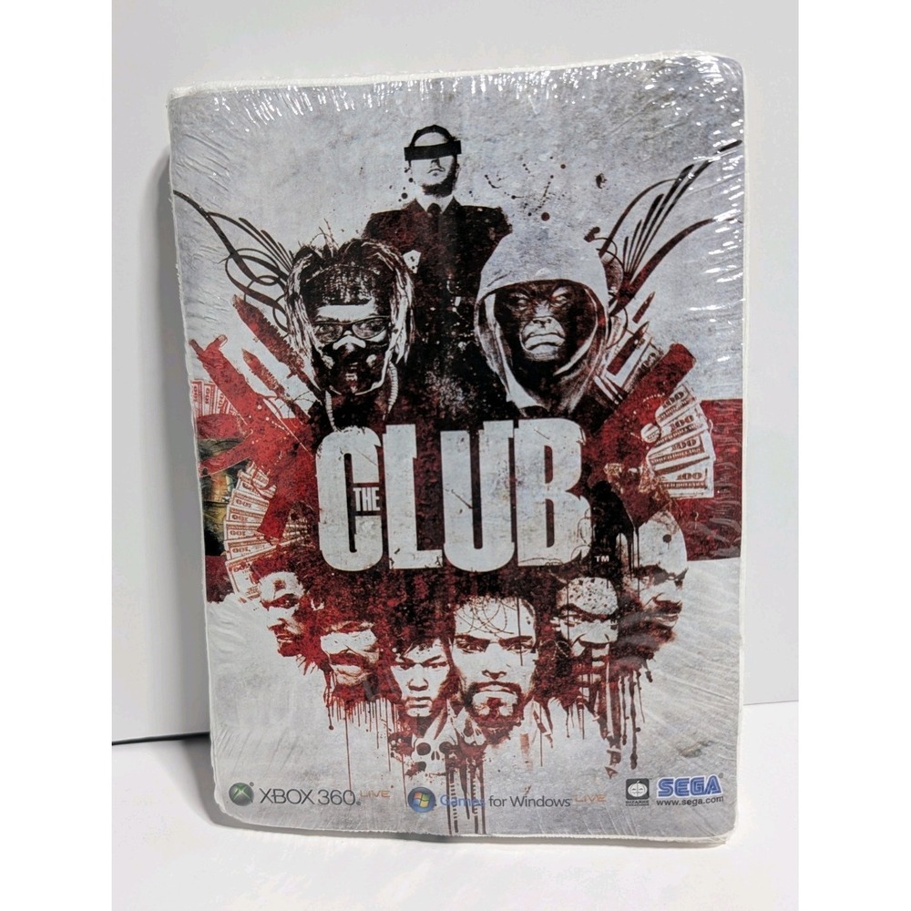 VINTAGE Y2K NEW FACTORY SEALED XBOX 360 SEGA PS3 The Club Promotional T Shirt